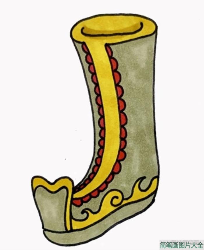 古代人穿的鞋子怎么画  第4张