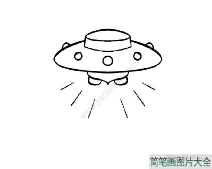 UFO宇宙飞船简笔画