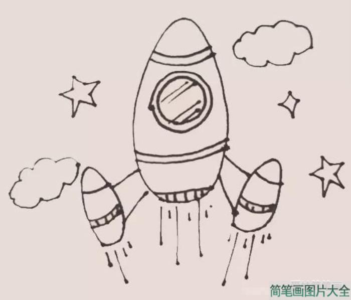 宇宙飞船简笔画  第4张