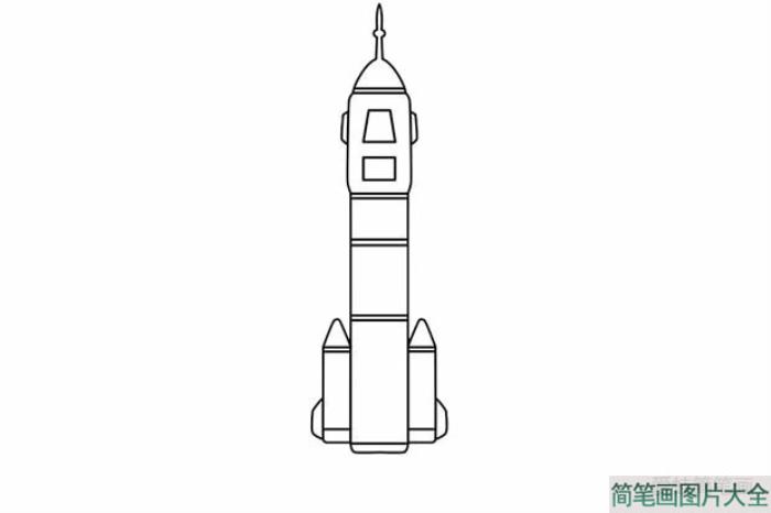 神舟五号飞船简笔画  第2张