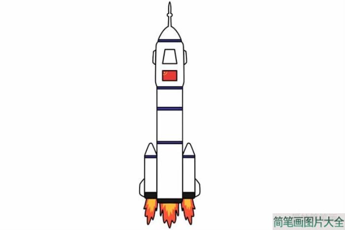 神舟五号飞船简笔画  第4张