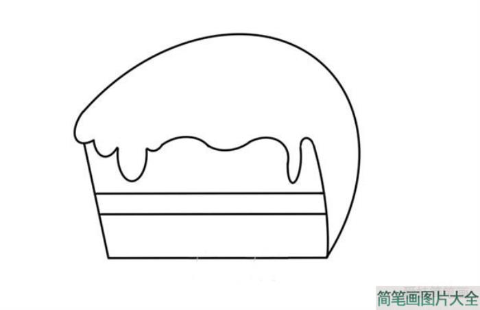 夹心蛋糕怎么画简笔画  第3张