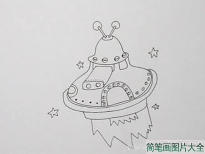 宇宙飞船简笔画  第2张