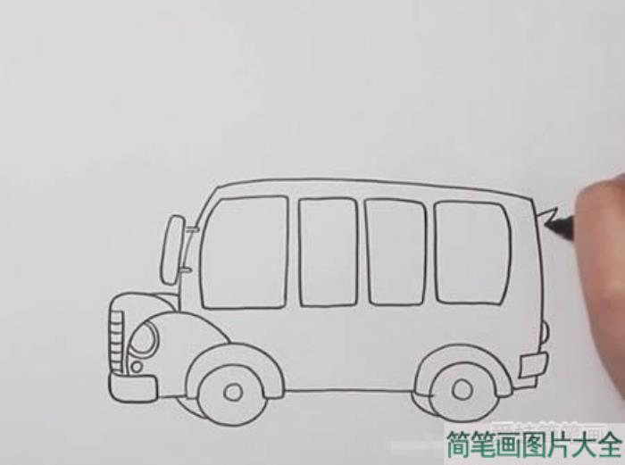 校车如何画简笔画  第3张