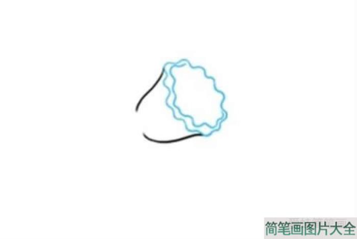 一朵黄水仙花简笔画  第1张