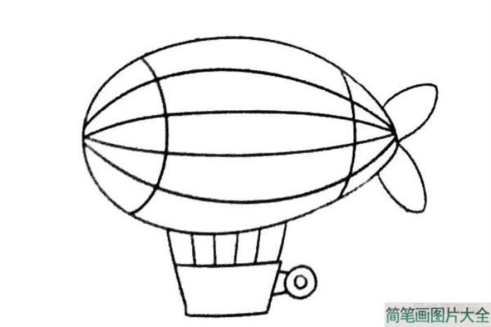 热气球飞行船简笔画  第5张