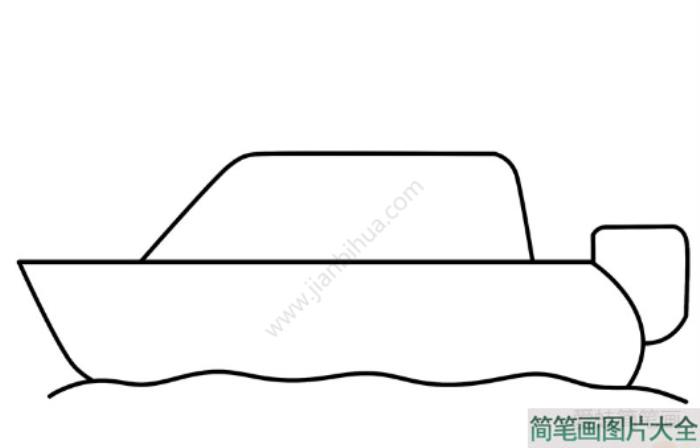 快艇简笔画  第2张