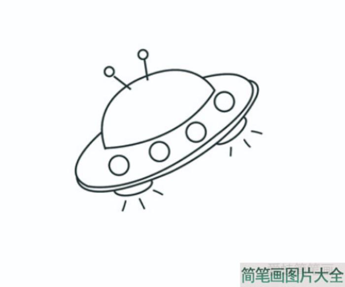 ufo简笔画  第3张