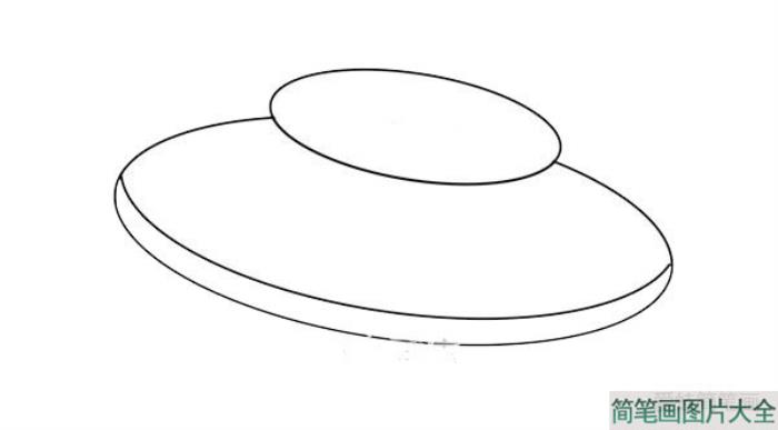 UFO飞碟简笔画  第2张