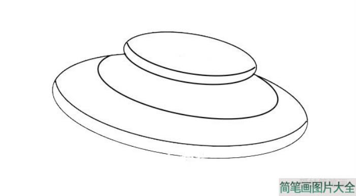 UFO飞碟简笔画  第3张