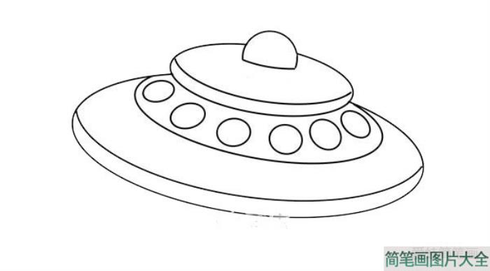 UFO飞碟简笔画  第4张