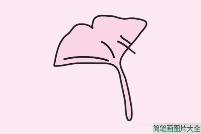 银杏叶简笔画图片大全