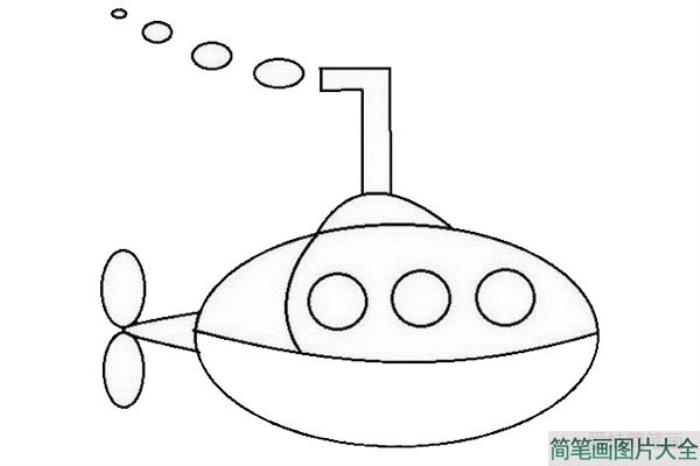 潜水艇简笔画  第8张