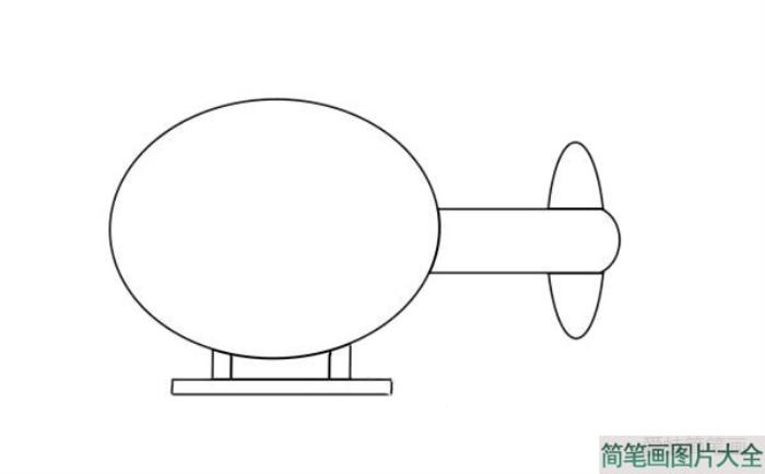 卡通直升机简笔画  第3张