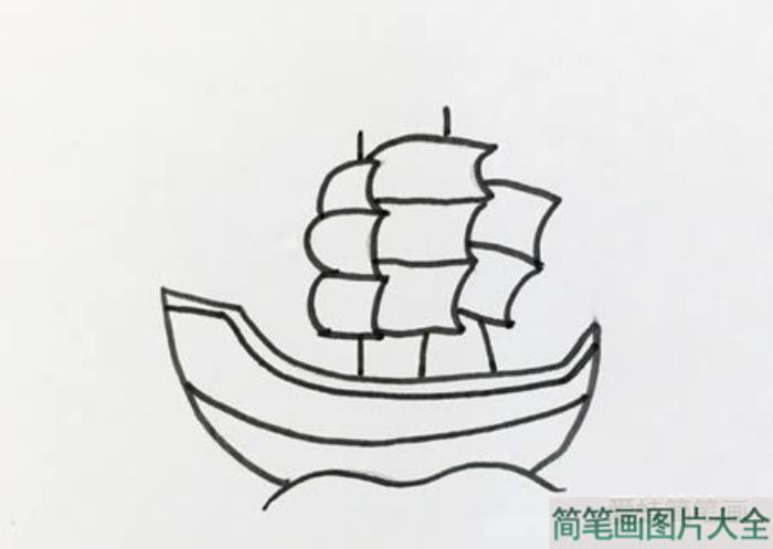 帆船如何画简笔画  第3张