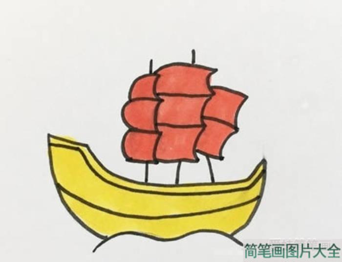 帆船如何画简笔画  第4张