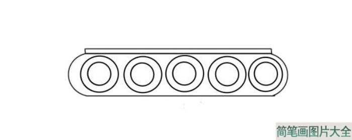 卡通坦克简笔画  第3张