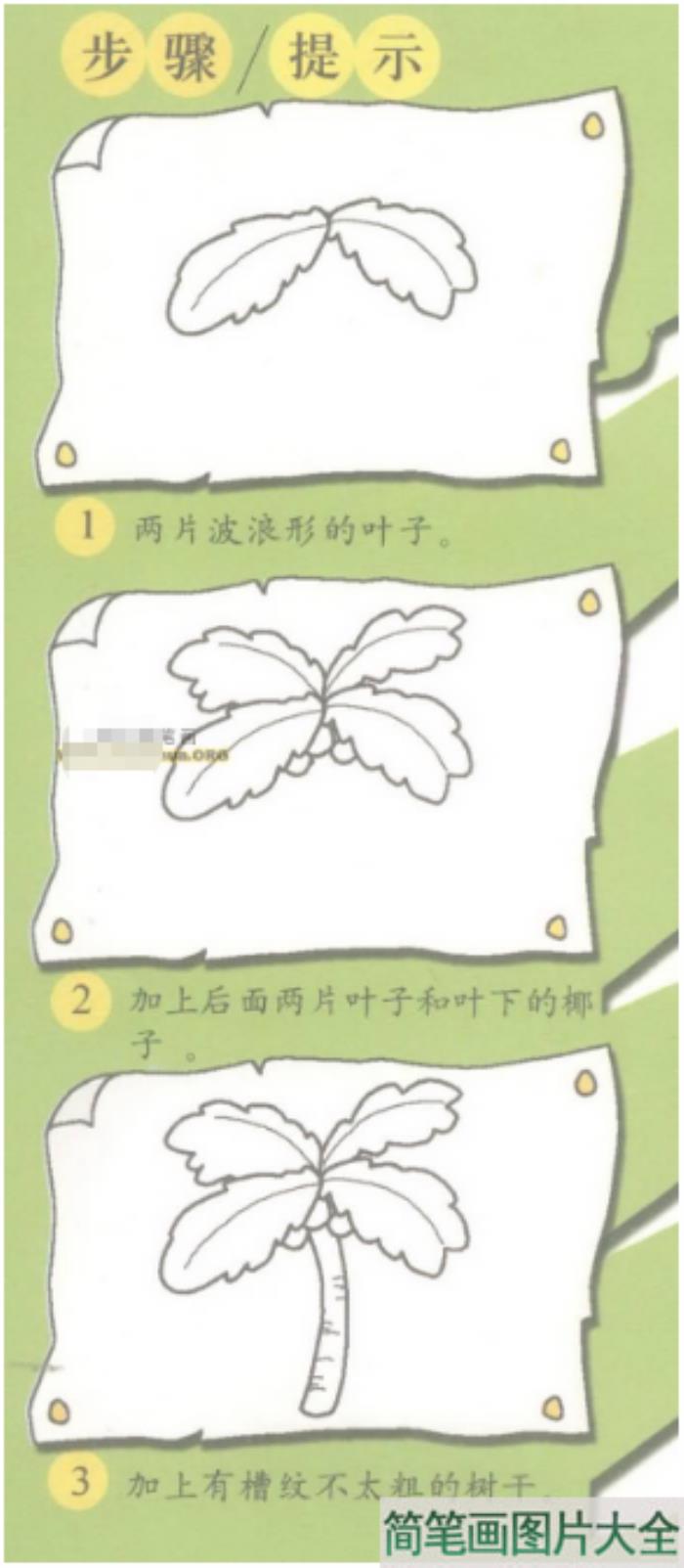 椰子树简笔画