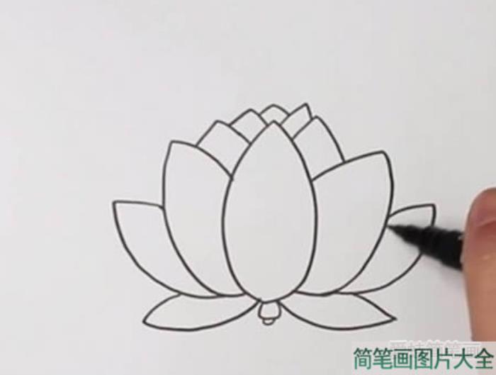 莲花灯简笔画