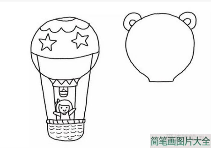 热气球简笔画  第4张