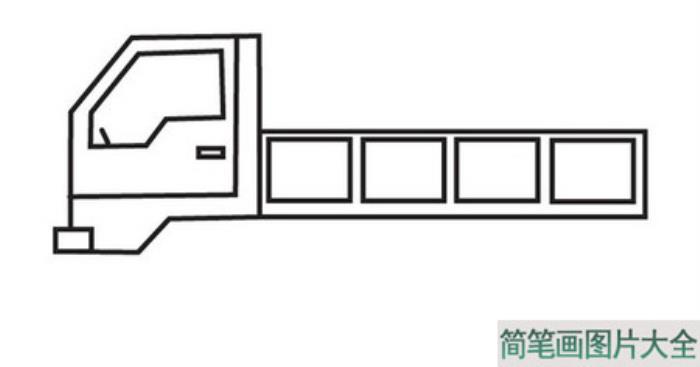 大货车简笔画  第4张