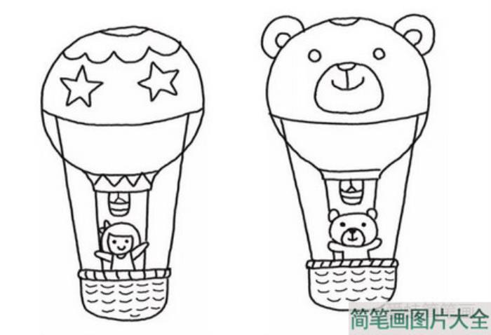 热气球简笔画  第6张