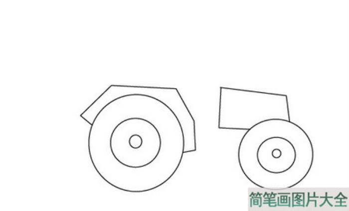 拖拉机简笔画  第3张