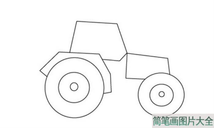 拖拉机简笔画  第4张