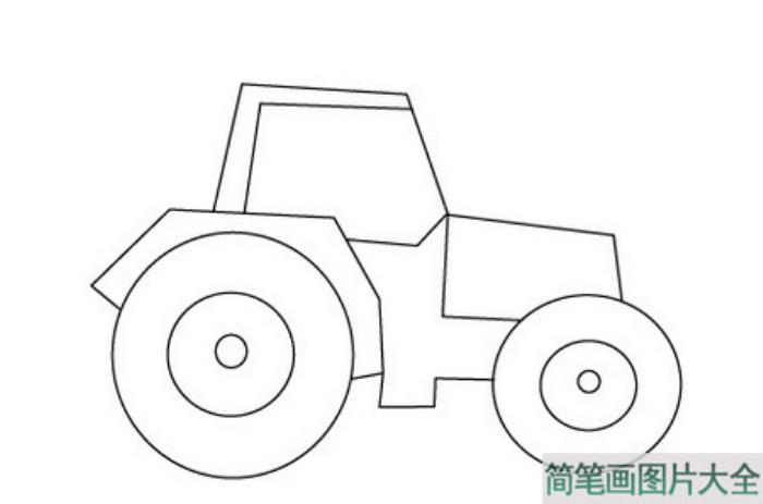 拖拉机简笔画  第5张