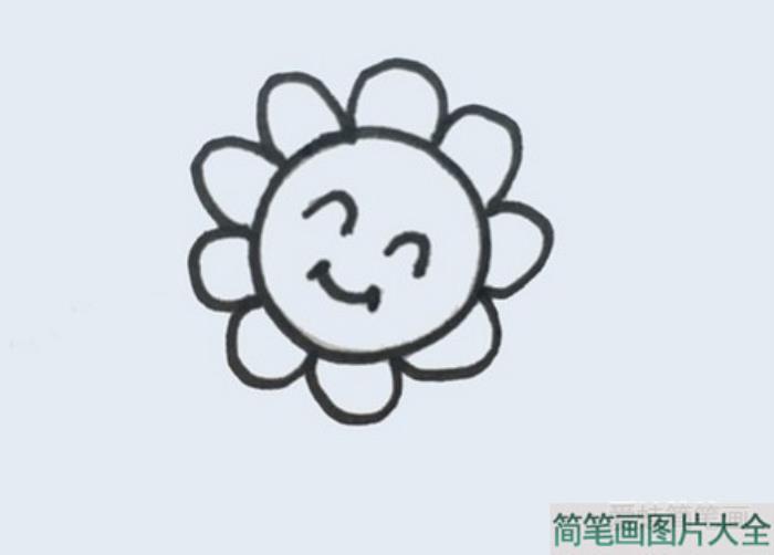 漂亮的小花简笔画  第2张