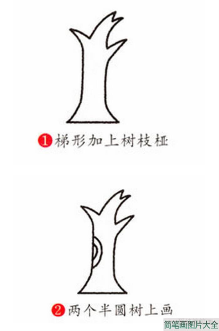 柳树简笔画