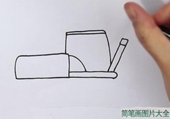 挖掘机简笔画