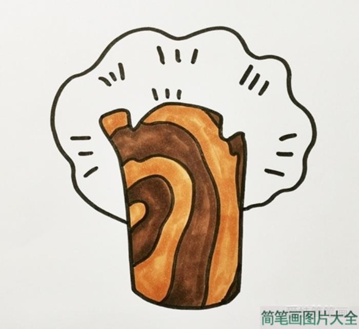 一棵树简笔画彩色  第3张