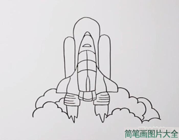 航天飞机简笔画  第3张