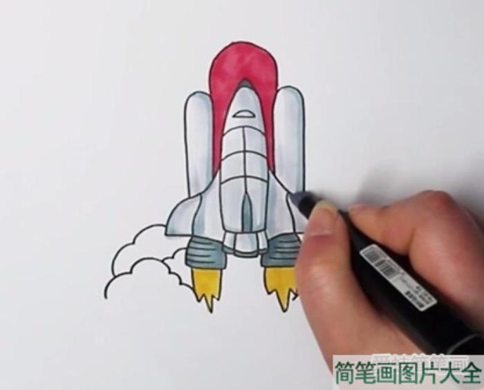 航天飞机简笔画  第4张