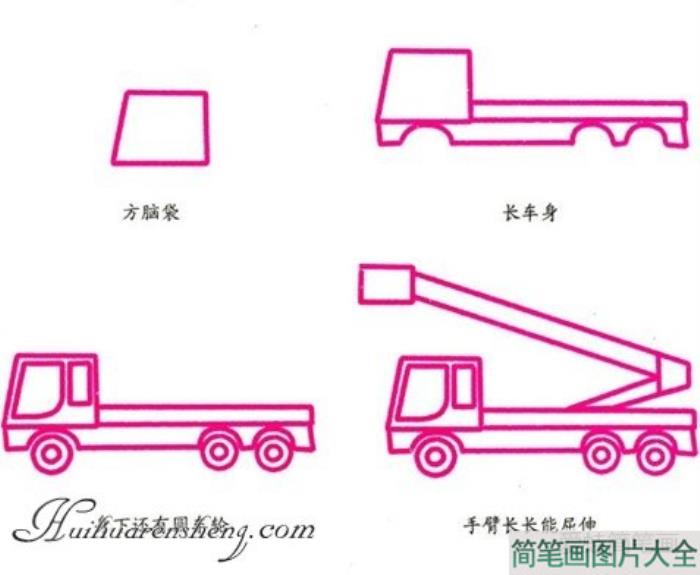 救援车简笔画  第1张