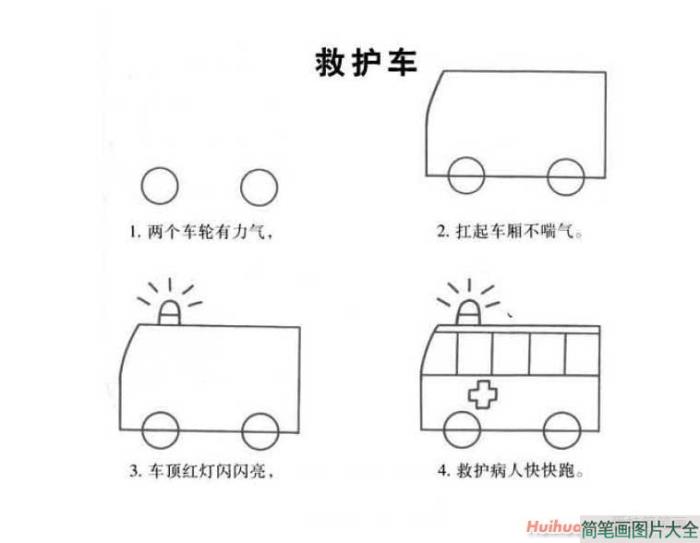 救护车简笔画  第1张