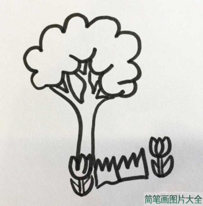 花草树木简笔画  第3张