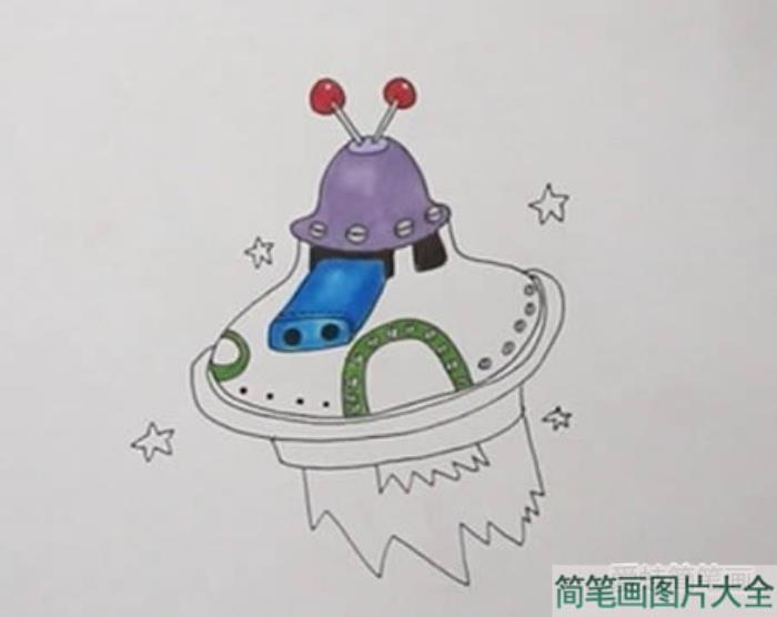 宇宙飞船简笔画  第3张