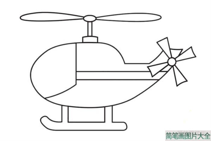 直升机简笔画  第3张