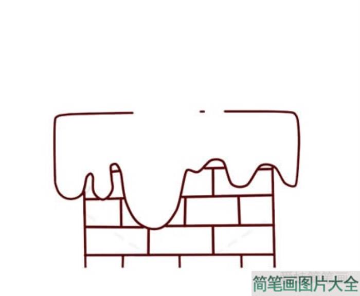 圣诞老人送礼物简笔画  第1张