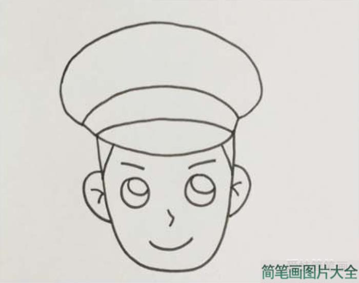 交通警察简笔画