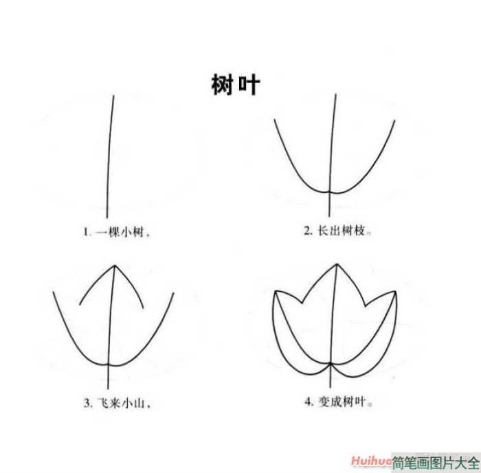 树叶简笔画