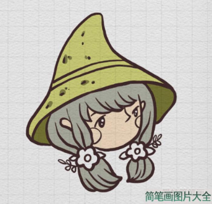 魔法少女简笔画  第4张