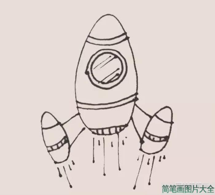 宇宙飞船简笔画  第6张