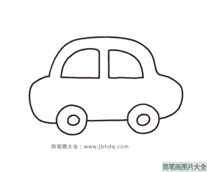 四步画出可爱漂亮的小汽车  第2张