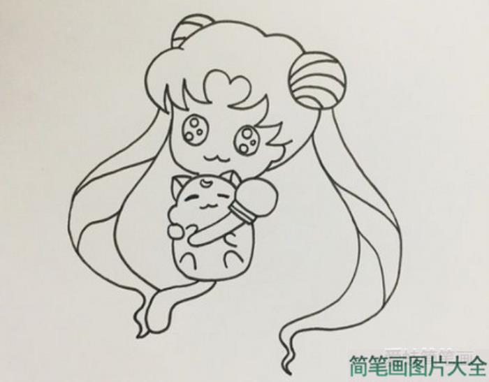 美少女战士简笔画  第3张