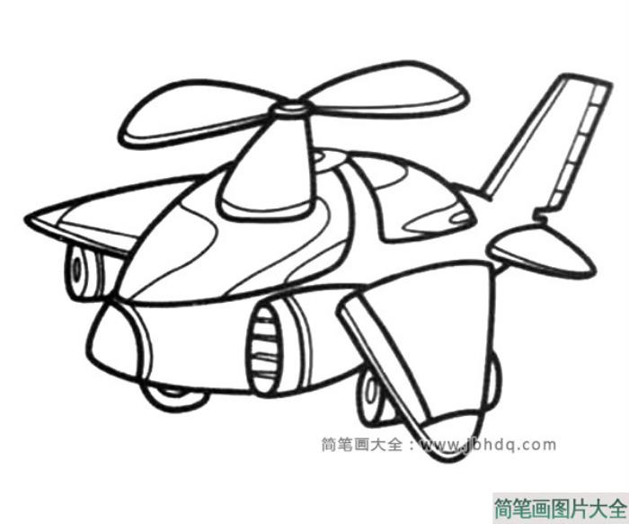 Q版飞机简笔画图片
