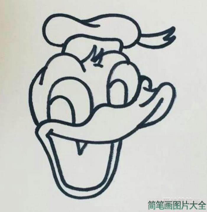 唐老鸭简笔画  第3张