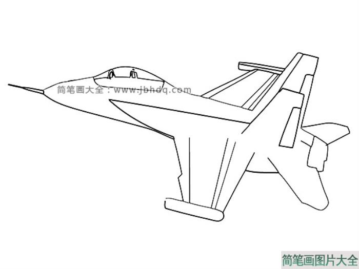 F18战斗飞机简笔画图片